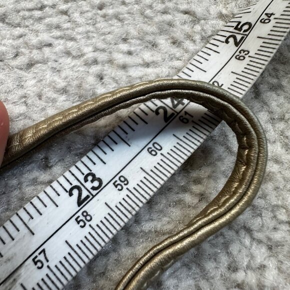 Vintage Lisette New York Embossed Pearlescent White Leather Pochette Crossbody - Picture 5 of 8